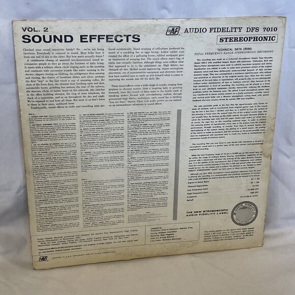 Sound Effects, Volume 2 (Vinyl, 1960) Audio Fidelity AFSD 524 Good+ LP - Picture 7 of 8